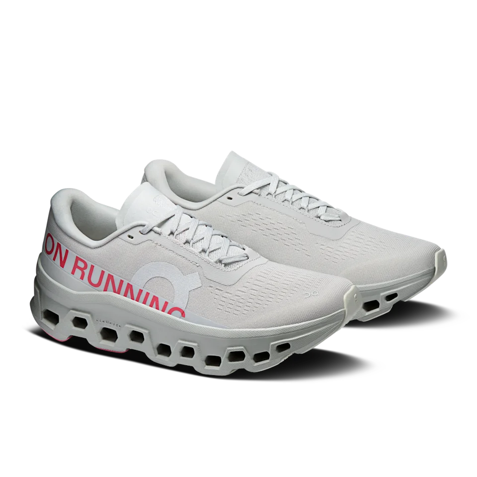 On Cloudmonster 1 Silver & Camellia Feminino
