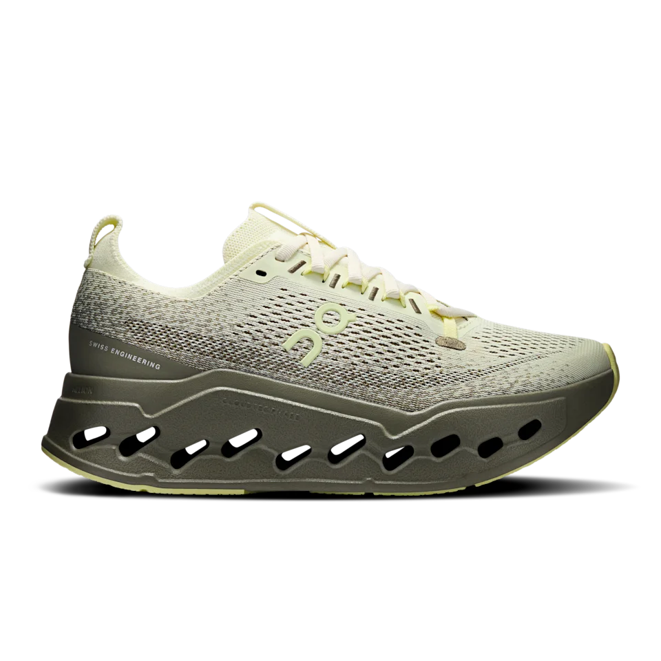 On Cloudsurfer Max Wide Seedling & Olive Feminino