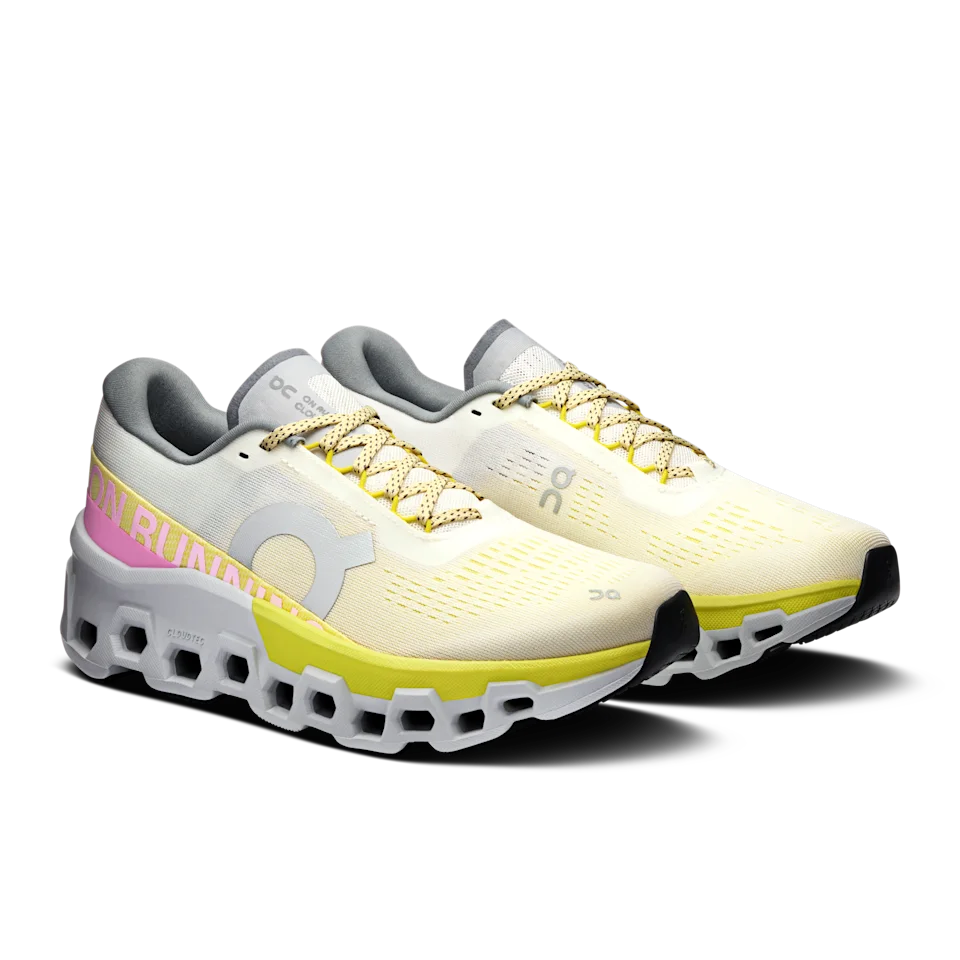 On Cloudmonster 2 Ivory & Lime Feminino