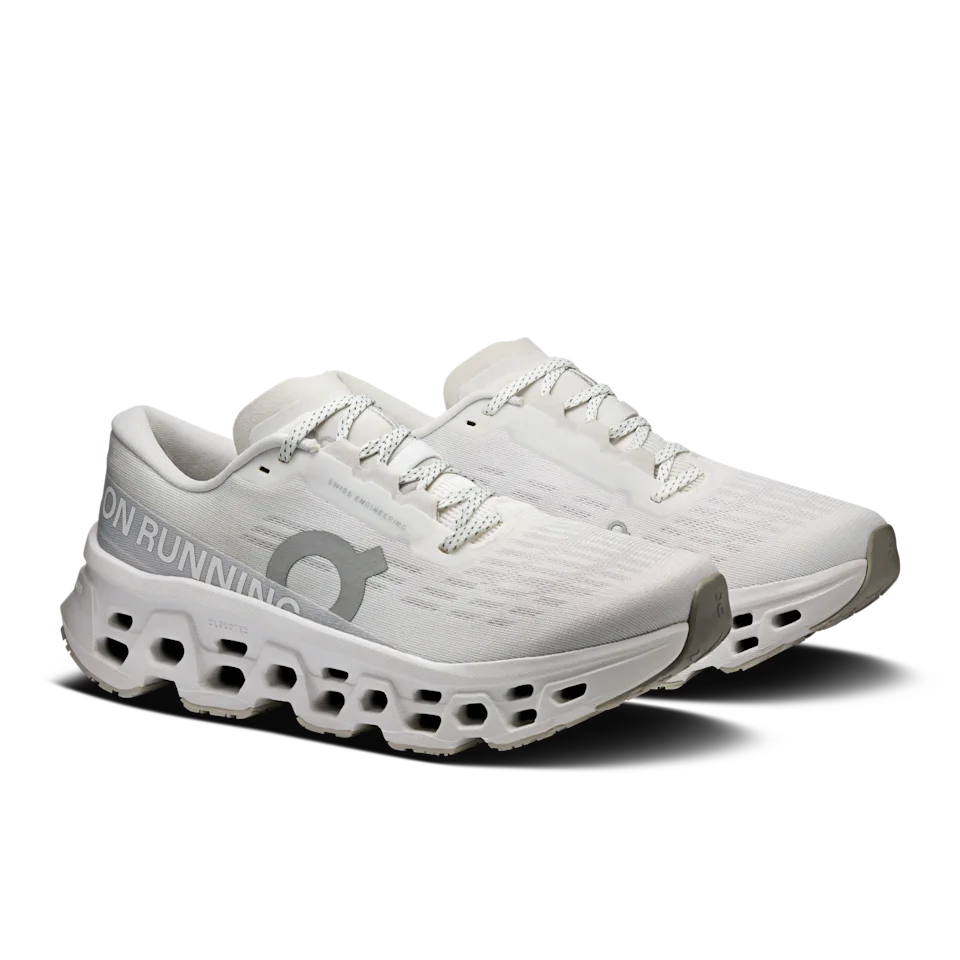 On Cloudmonster 3 White & Wolf Feminino