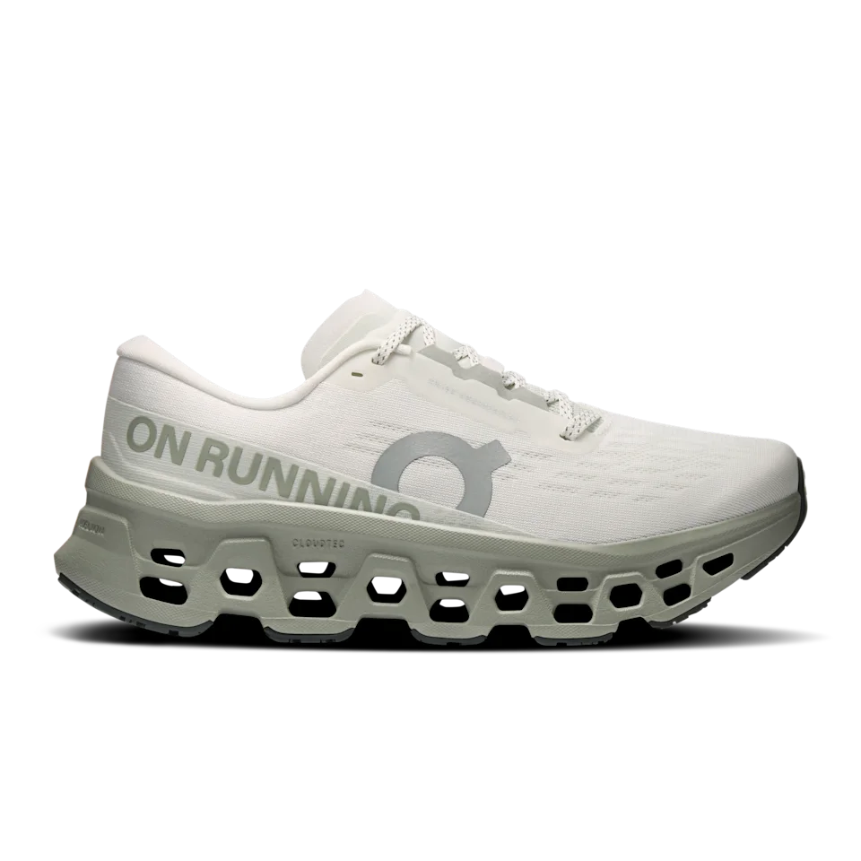 On Cloudmonster 3 Ivory & Tin Feminino