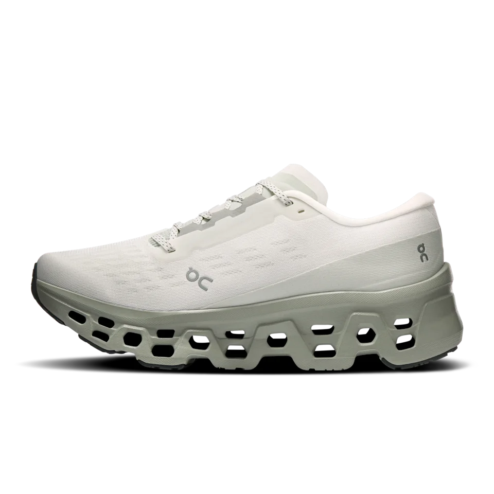 On Cloudmonster 3 Ivory & Tin Feminino