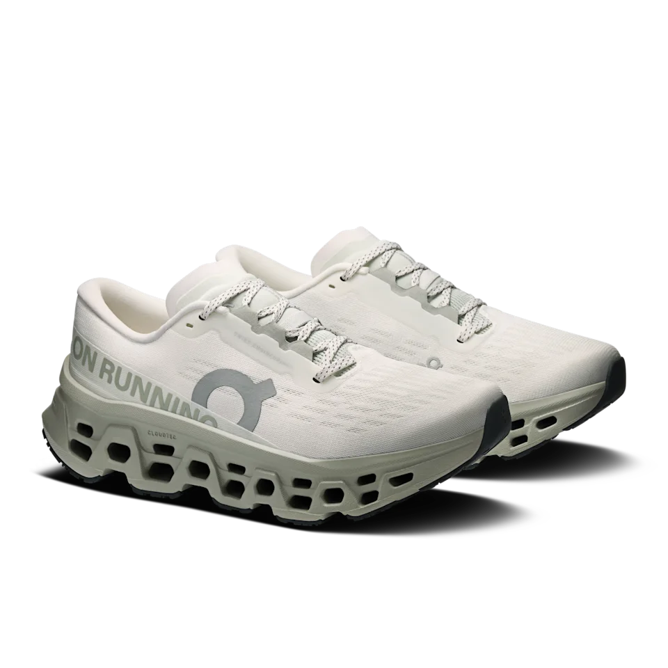 On Cloudmonster 3 Ivory & Tin Feminino