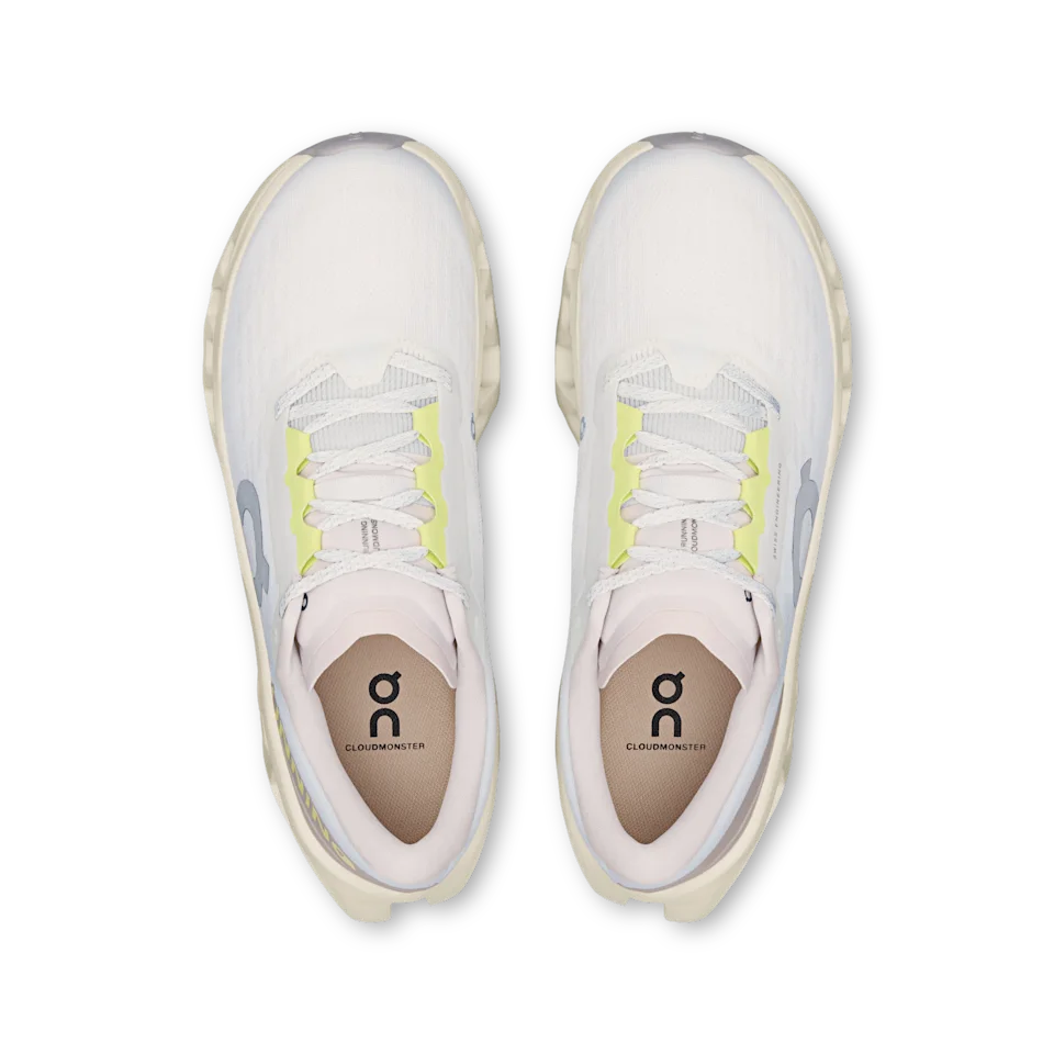 On Cloudmonster 3 Ivory & Seedling Feminino