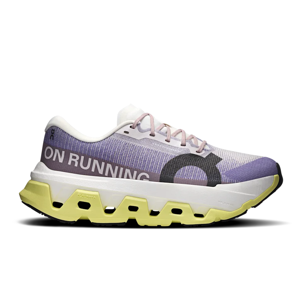 On Cloudmonster 3 Hyper Lily & Limelight Feminino – Corridas longas, corridas cronometradas, passadas responsivas