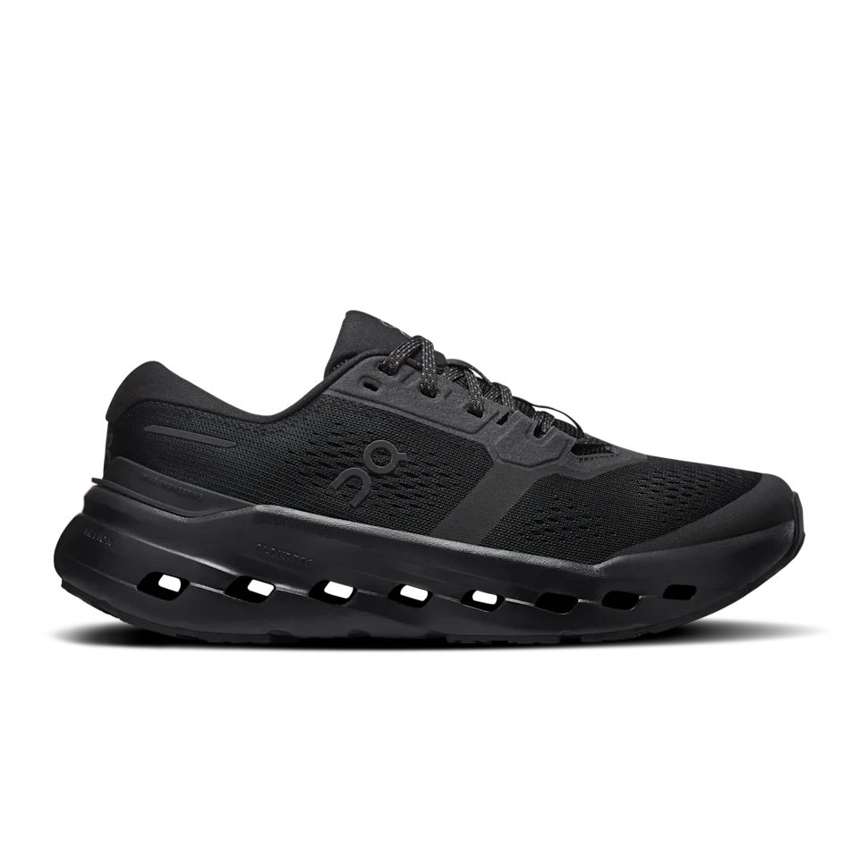 On Cloudrunner 3 Black & Black Feminino – Corrida no dia a dia, estabilidade