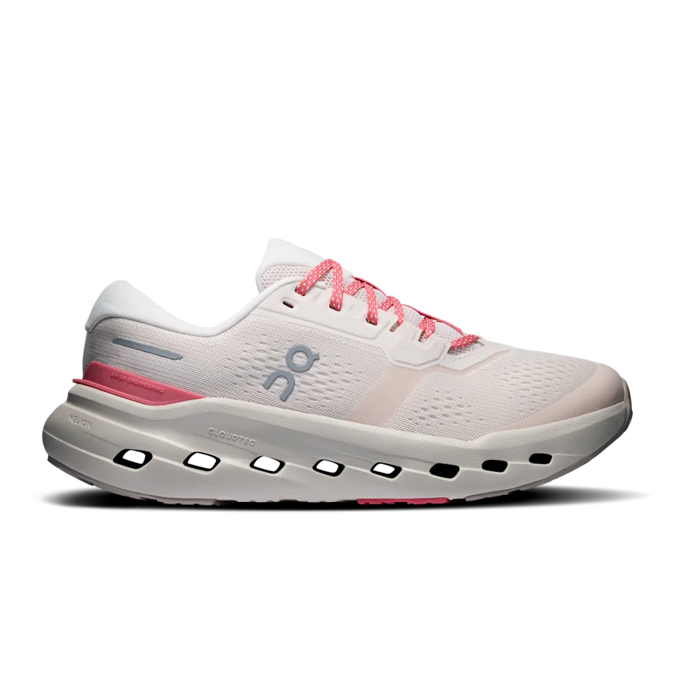 On Cloudrunner 3 Oyster & Camellia Feminino – Corrida no dia a dia, estabilidade