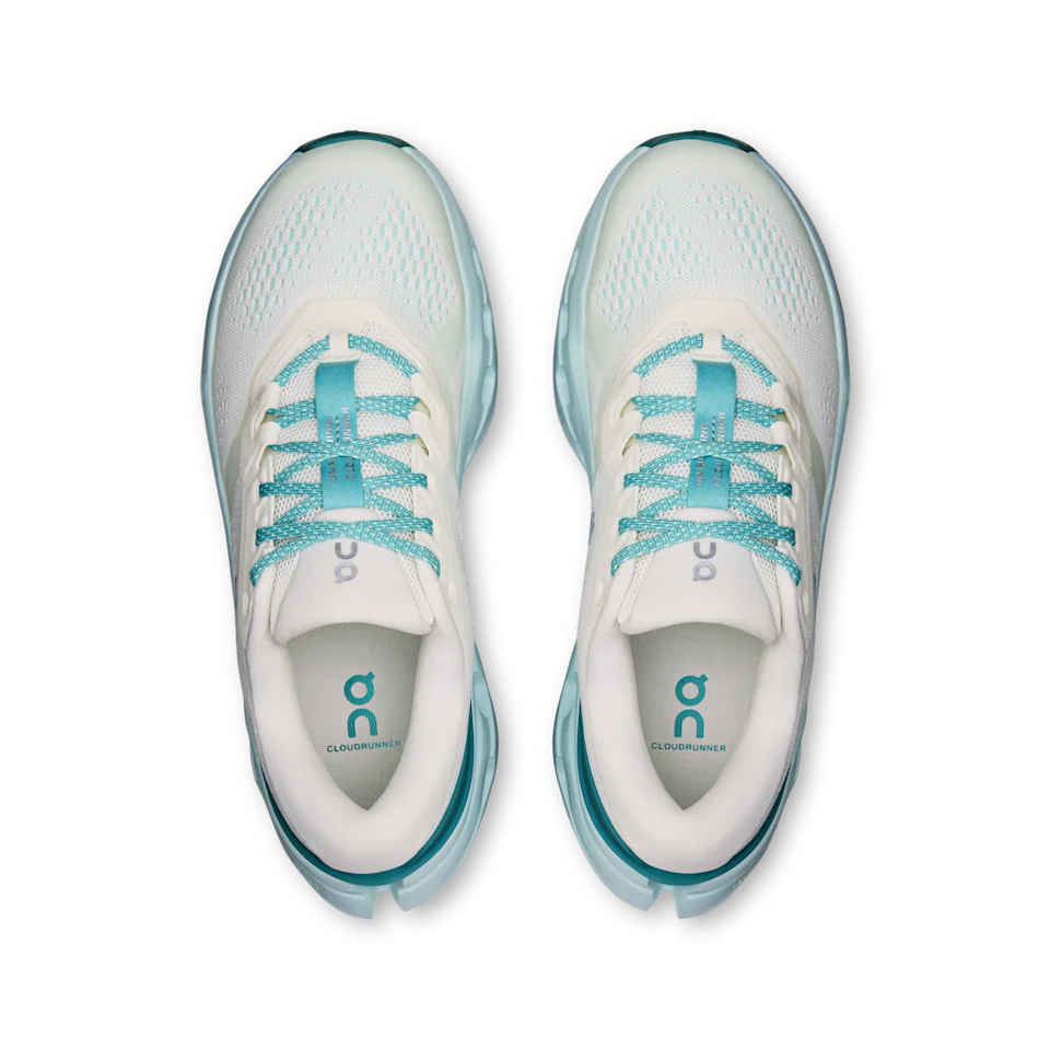On Cloudrunner 3 Ivory & Aquamarine Feminino