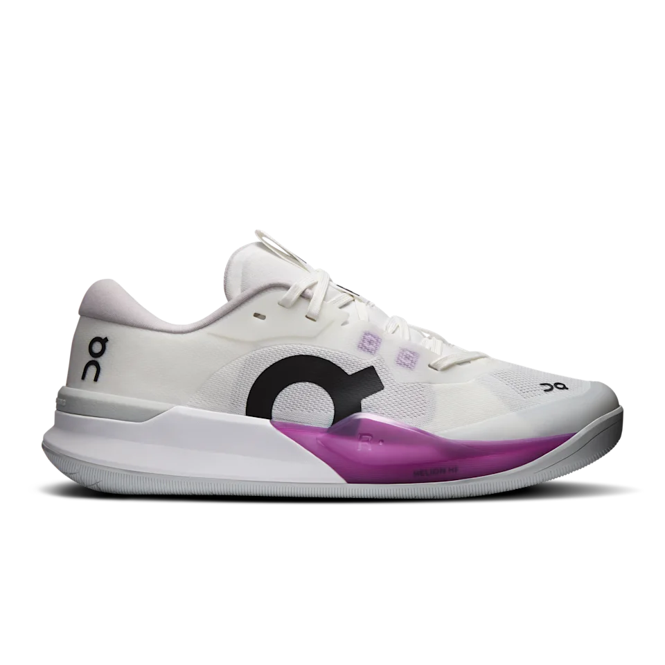On THE ROGER Pro 3 White & Muscadine Feminino – Tênis, esportes de quadra