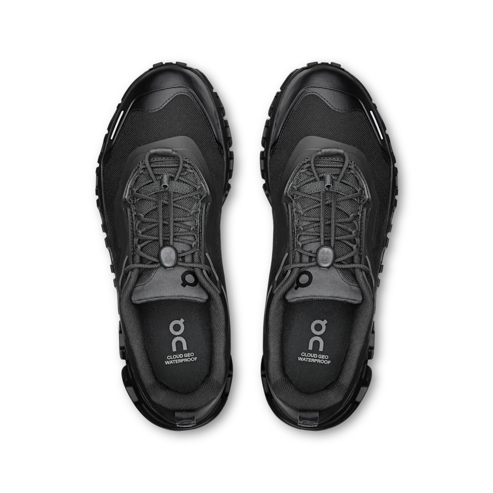 On Cloud 6 Geo Waterproof Black & Black Feminino