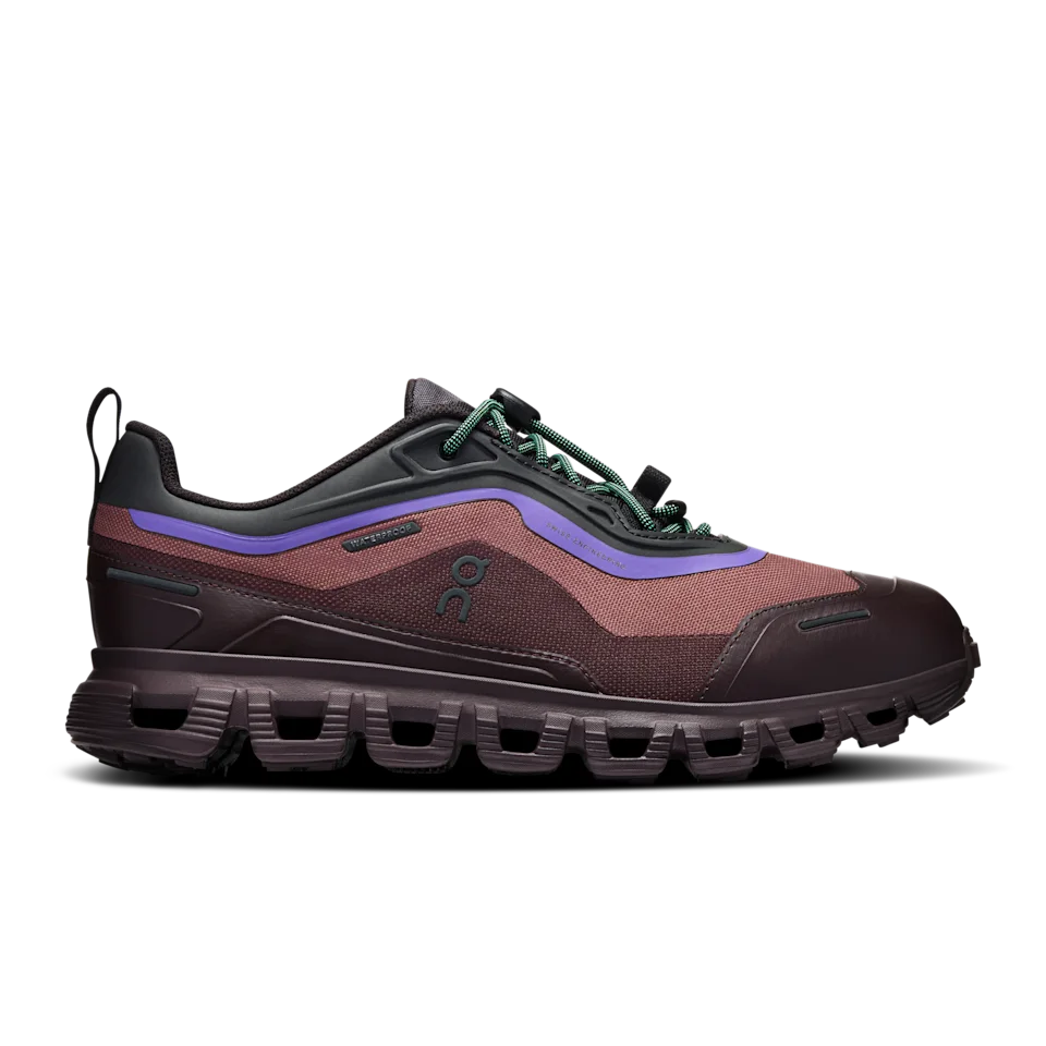 On Cloud 6 Geo Waterproof Black & Tyrian Feminino