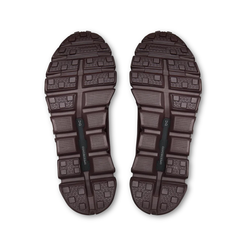 On Cloud 6 Geo Waterproof Black & Tyrian Feminino