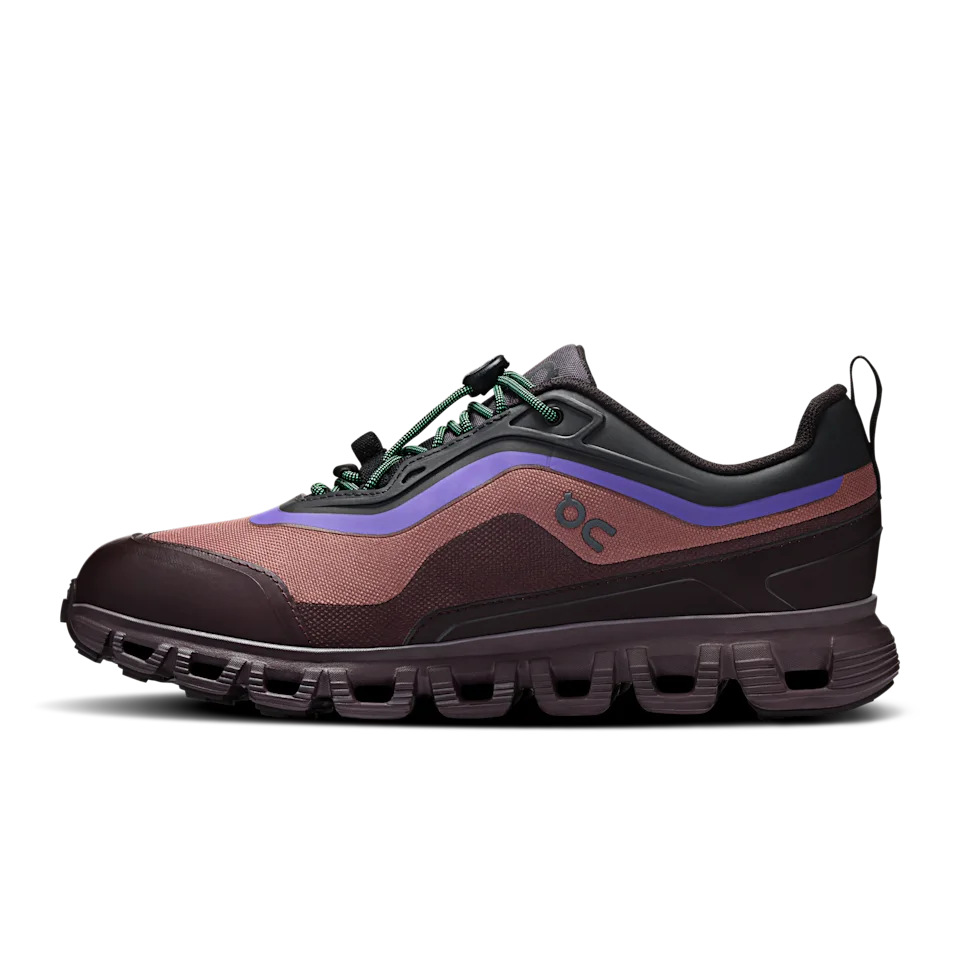 On Cloud 6 Geo Waterproof Black & Tyrian Feminino