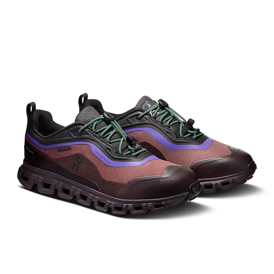 On Cloud 6 Geo Waterproof Black & Tyrian Feminino
