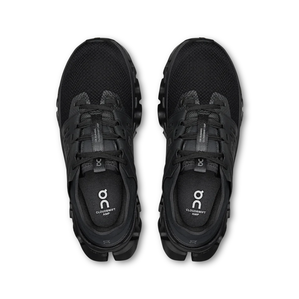 On Cloudswift Amp Black & Black Feminino