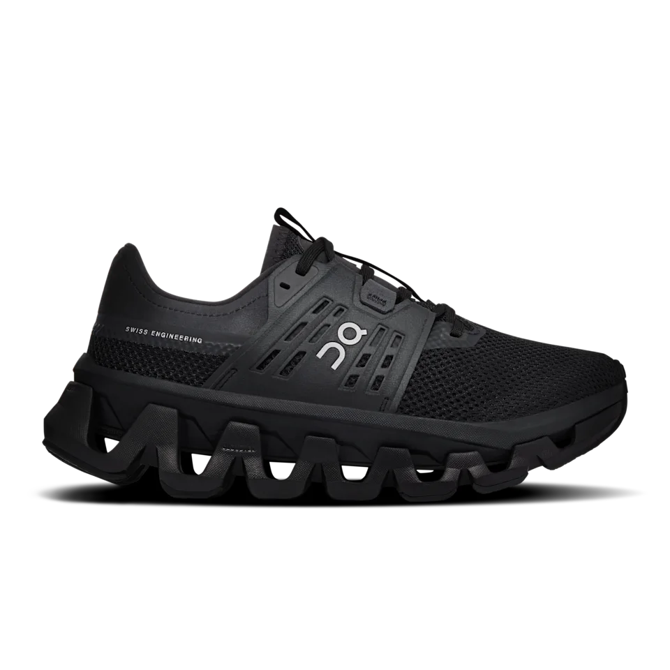 On Cloudswift Amp Black & Silver Feminino