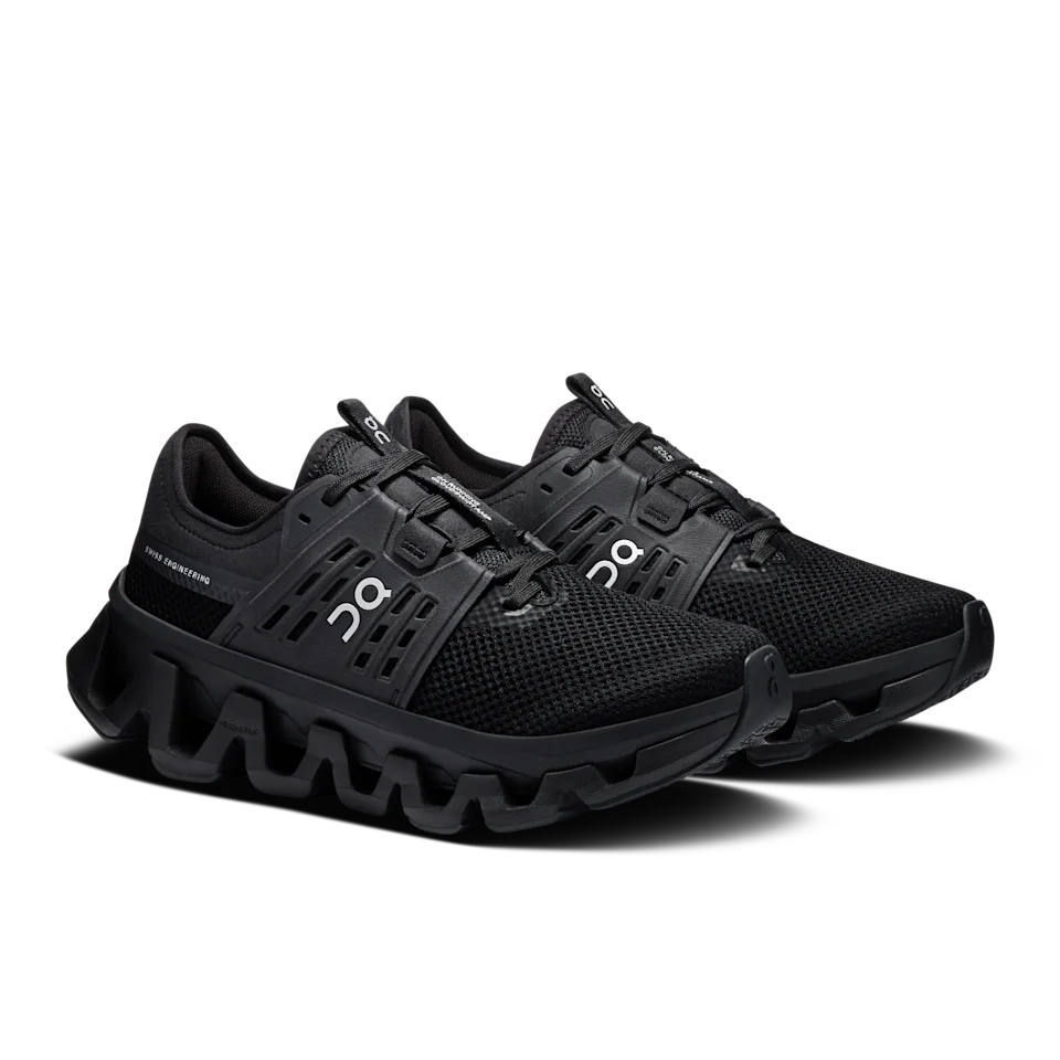 On Cloudswift Amp Black & Silver Feminino