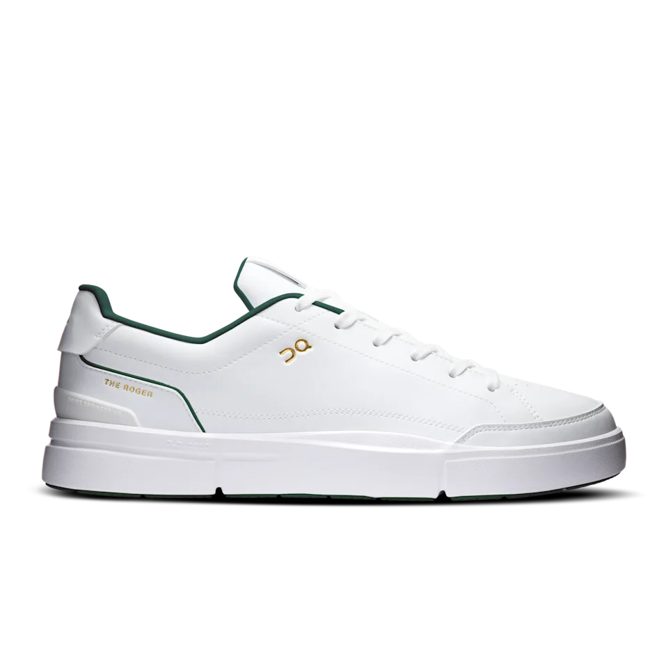 On THE ROGER Centre Court White & Evergreen Feminino – Uso diário