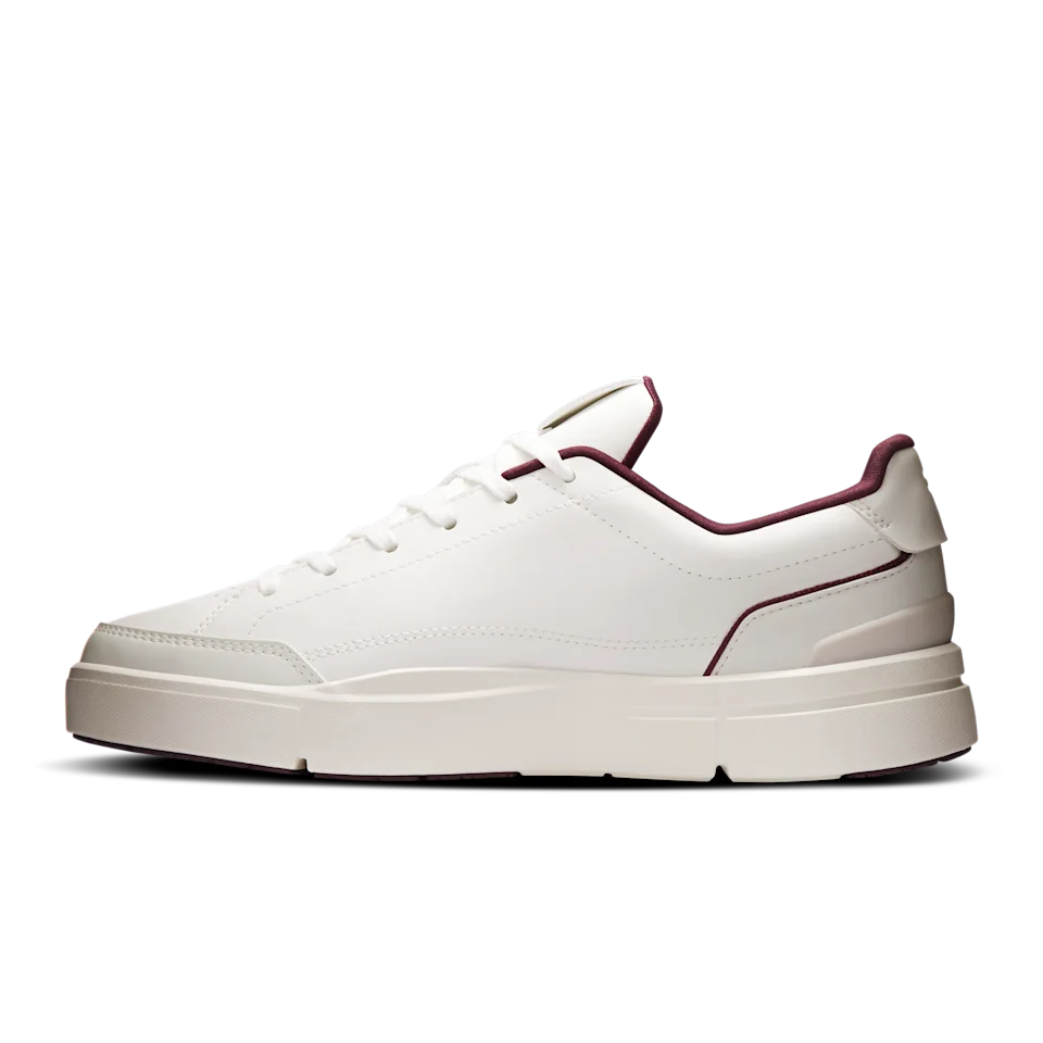 On THE ROGER Centre Court Ivory & Maroon Feminino