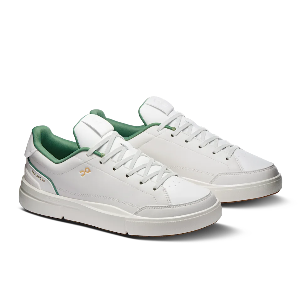 On THE ROGER Centre Court Ivory & Fern Feminino