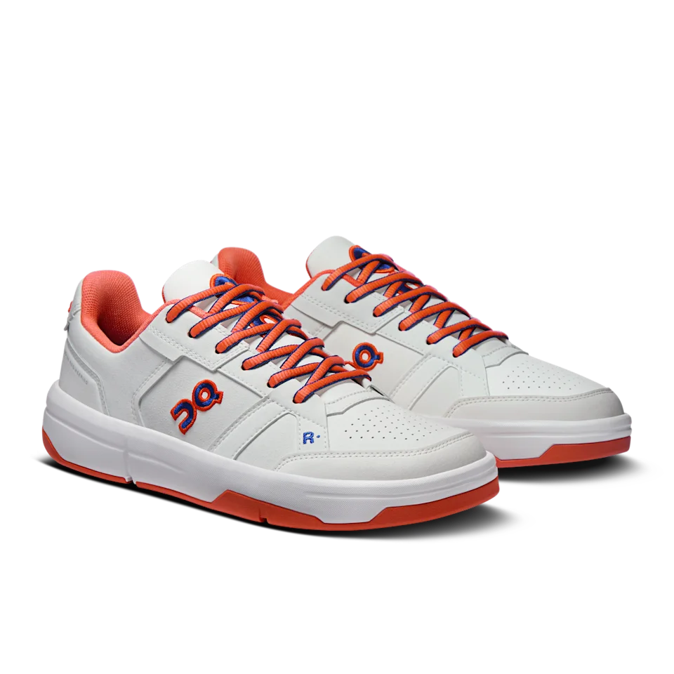 On THE ROGER Clubhouse Varsity White & Flame Feminino