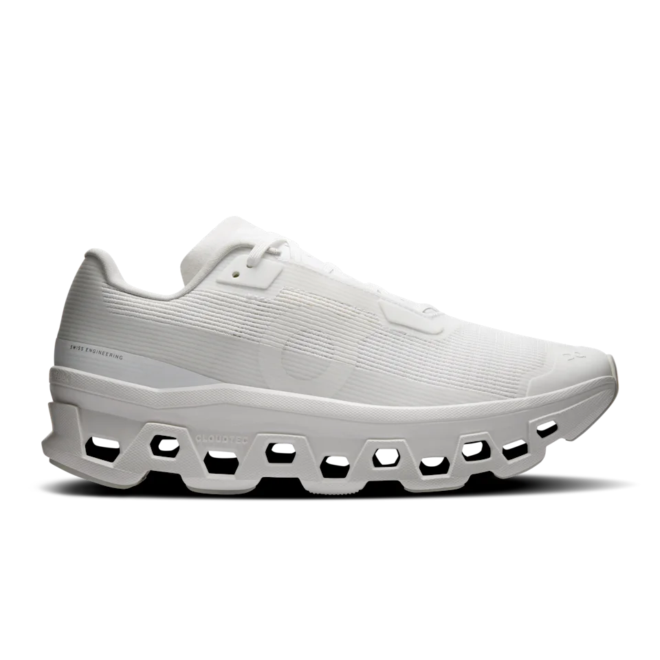 On Cloudmonster Void White & White Feminino
