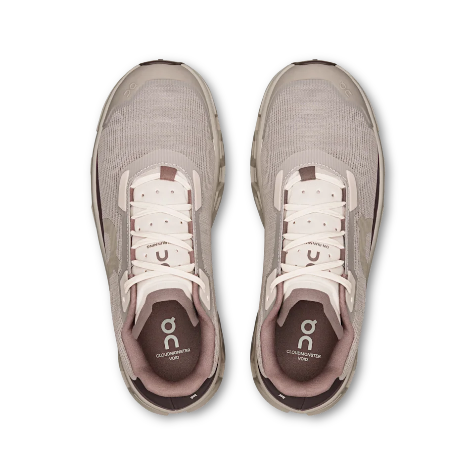 On Cloudmonster Void Fog & Pearl Feminino