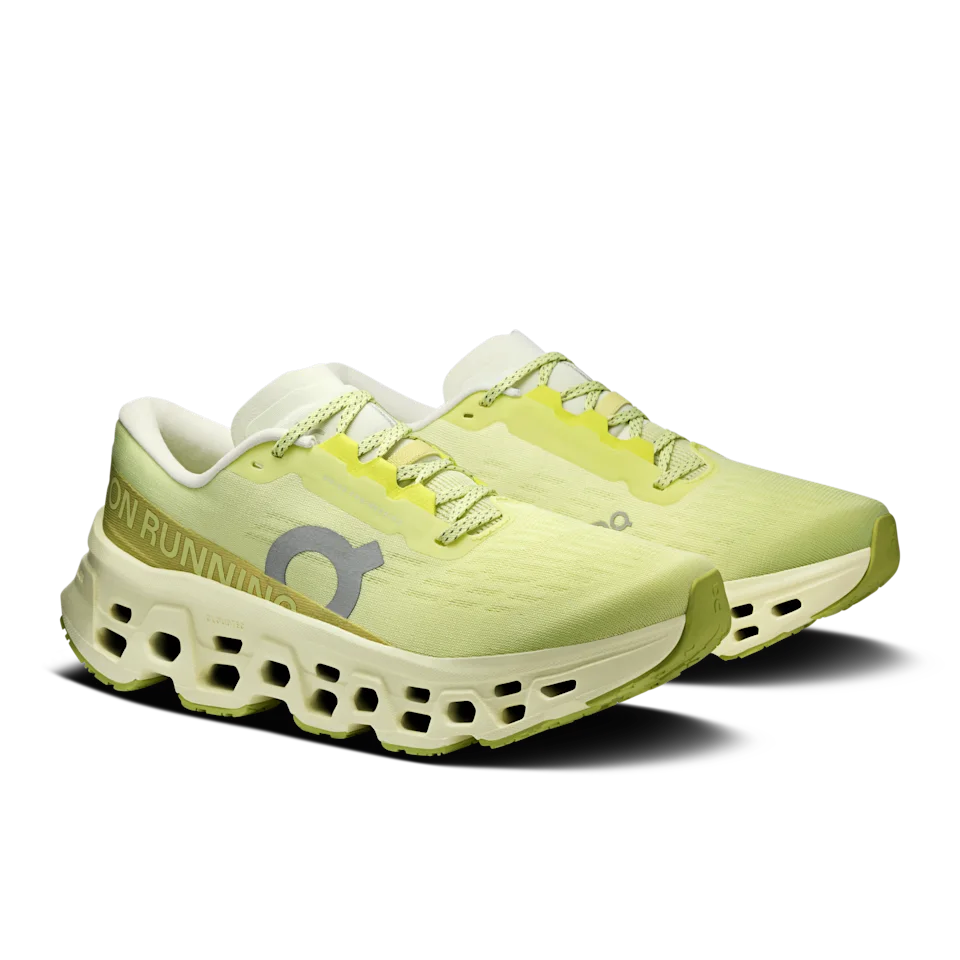 On Cloudmonster 3 Wide Limelight & Seedling Feminino