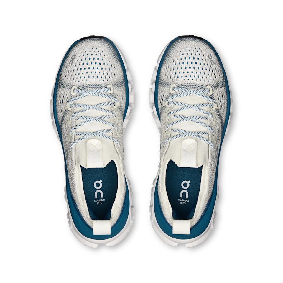 On Cloud X Tempo Ivory & Storm Feminino