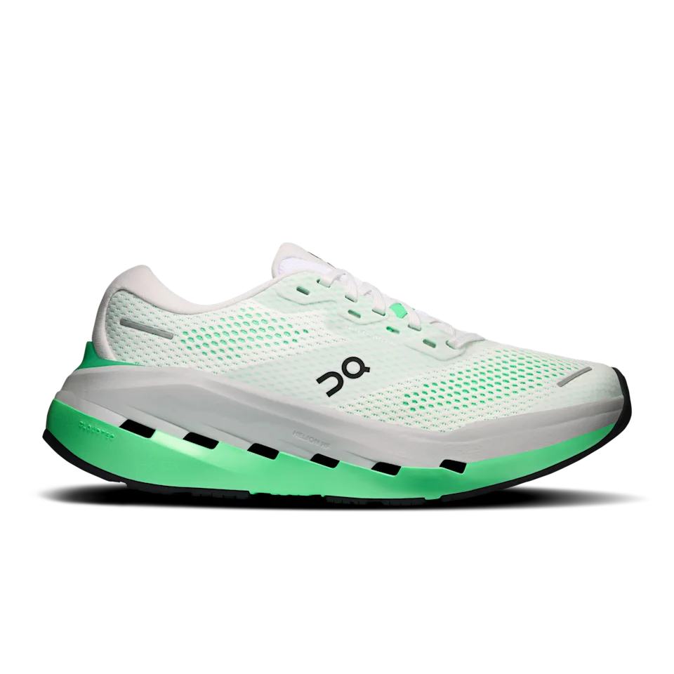 On Cloudrunner 3 Max White & Verdite Feminino – Corrida no dia a dia, corridas longas, passada estável