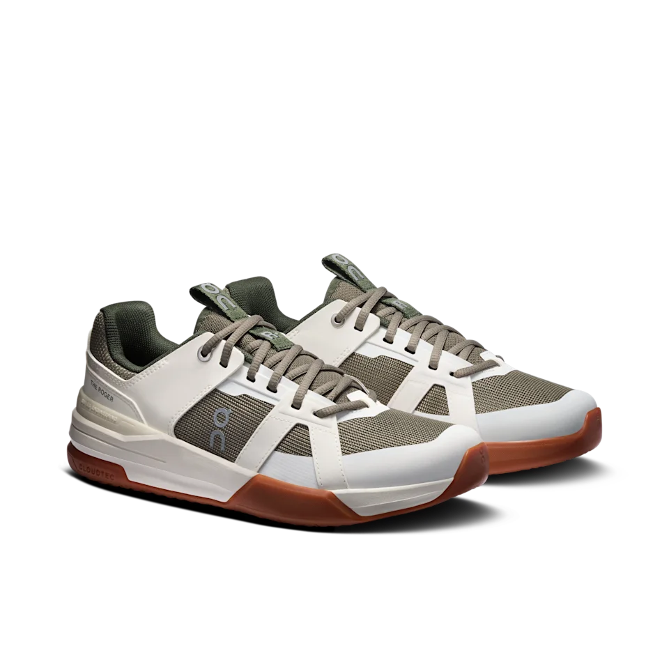 On THE ROGER Clubhouse Pro Youth Ivory & Olive 