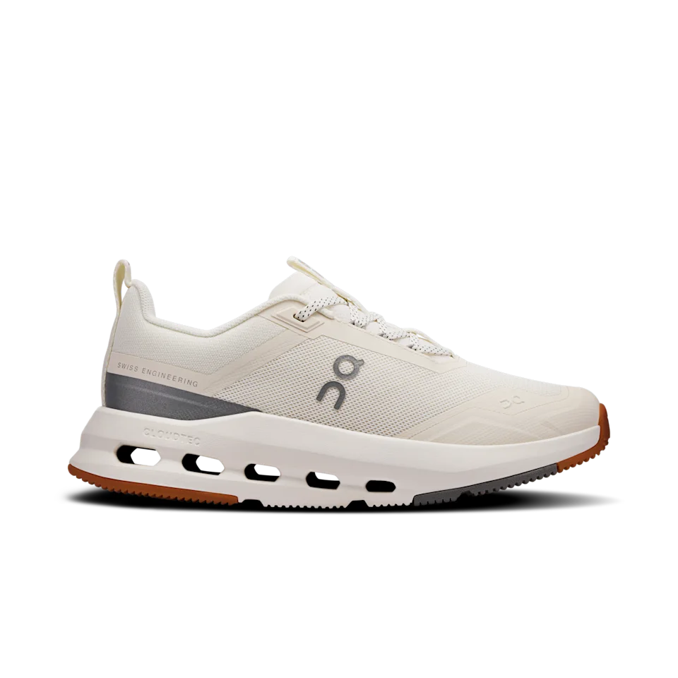 On Cloudnova Youth Ivory & Apollo Juvenil – Multiuso, Crianças de 8 a 12 anos, conforto o dia inteiro