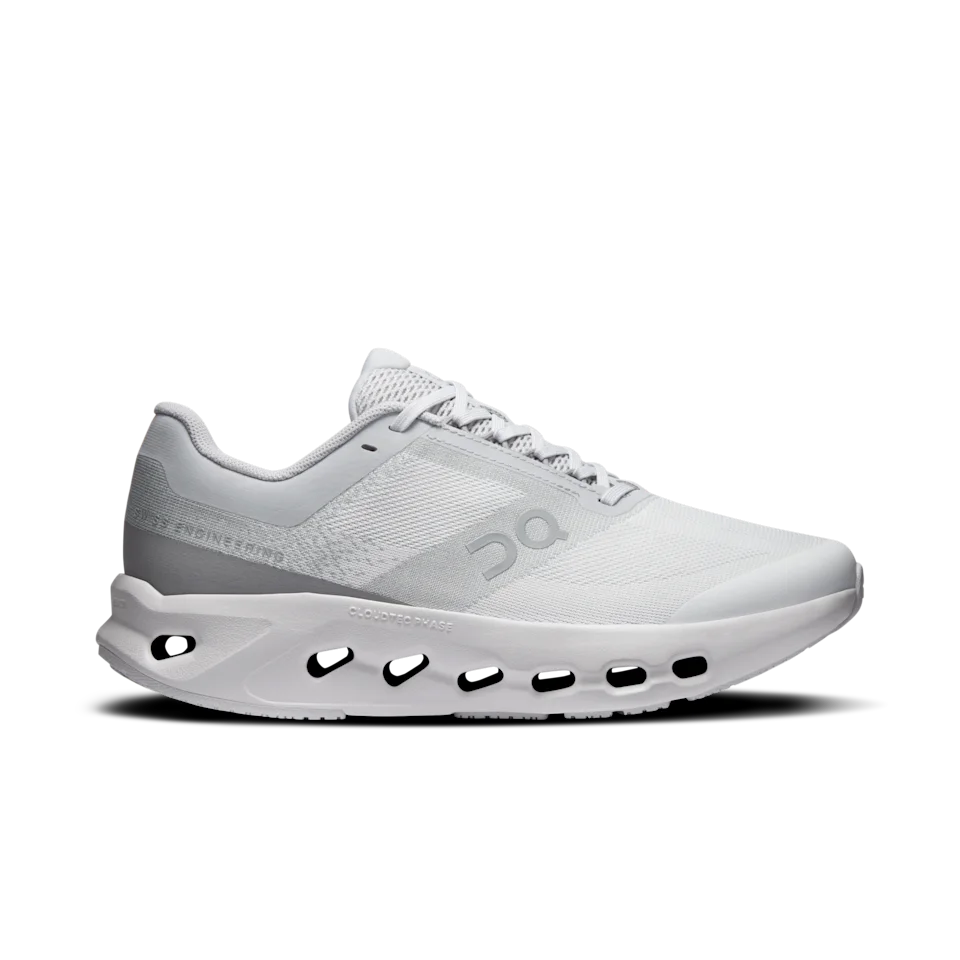 On Cloudsurfer Youth Frost & White Juvenil – corrida, crianças de 8 a 12 anos