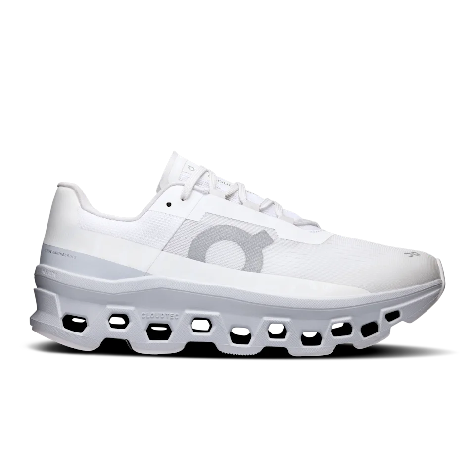 On Cloudmonster White & Glacier Masculino